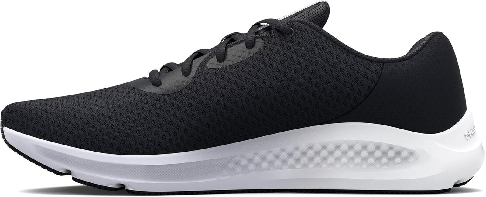 Under Armour Women's Charged Pursuit 3, Black/White, 10 Medium US
