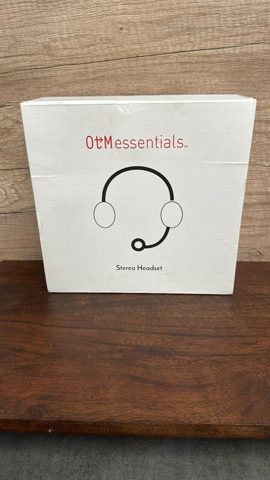 OTM Essentials USB Stereo Computer Headset, Over-the-Head, Black (OB-AOK) 22z