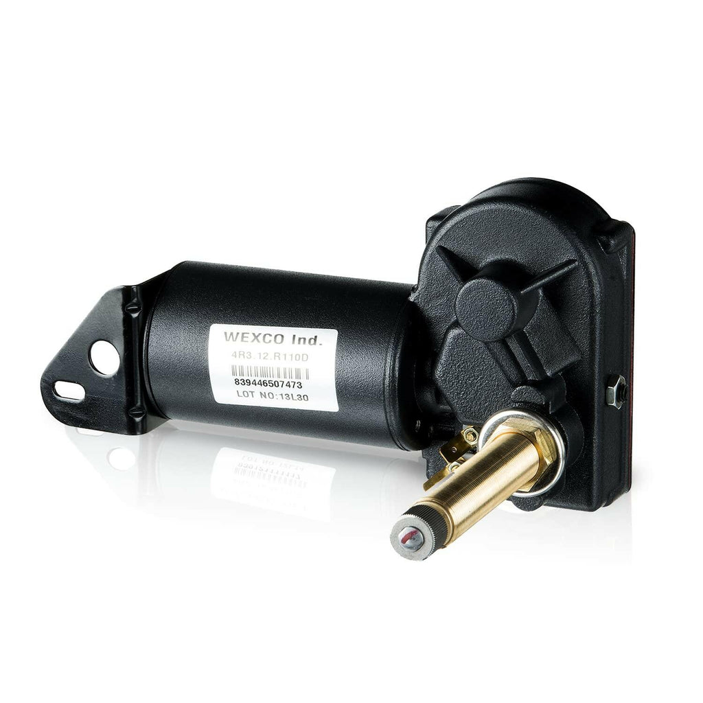 Wexco Wiper Motor, 4R3.12.R110D, Three and a half inch (3.5") shaft, 12V