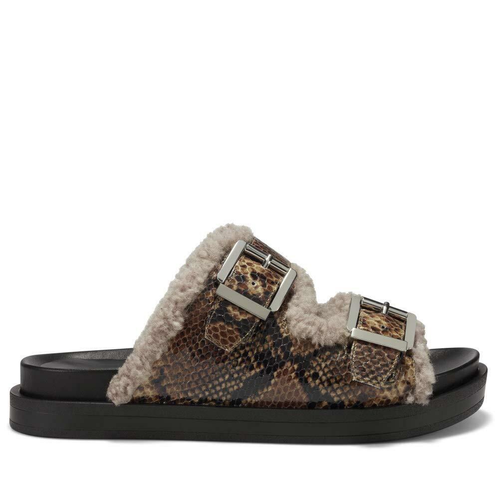 Aerosoles Women's Olivia Slide Sandal, BROWN SNAKE, 8