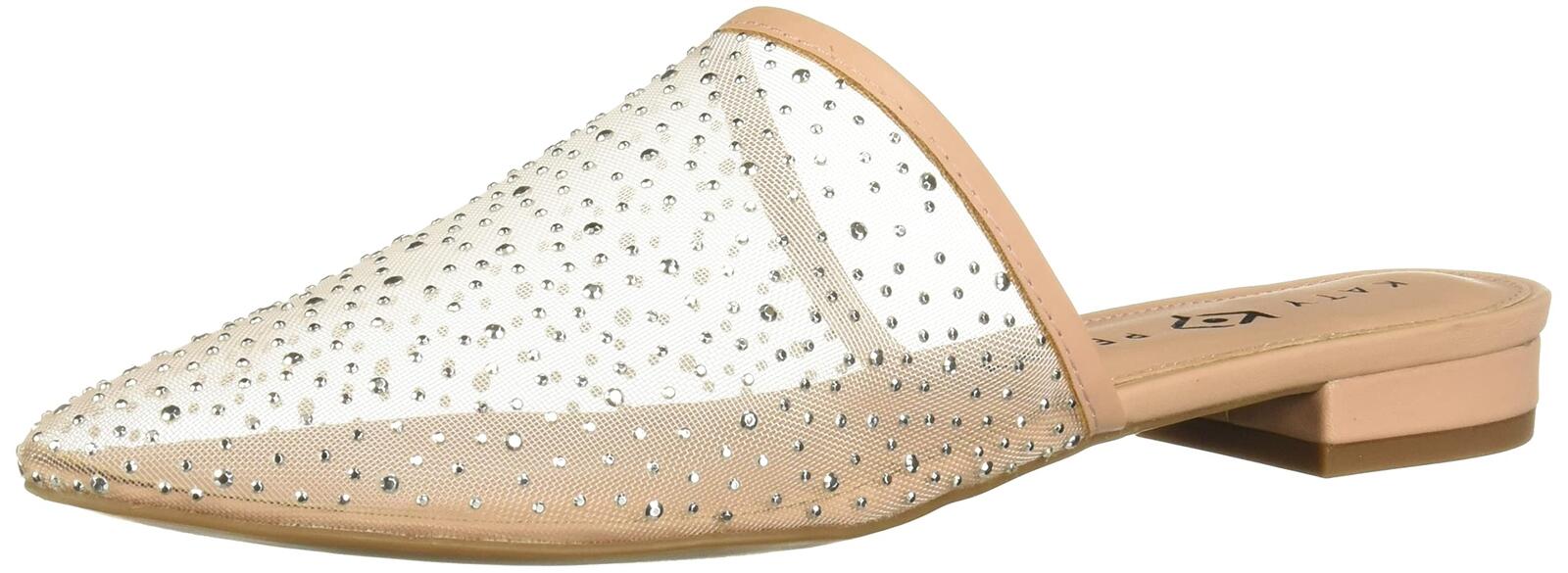 Katy Perry Women's The Marcy Mule, LIGHT TAN/SILVER, 7
