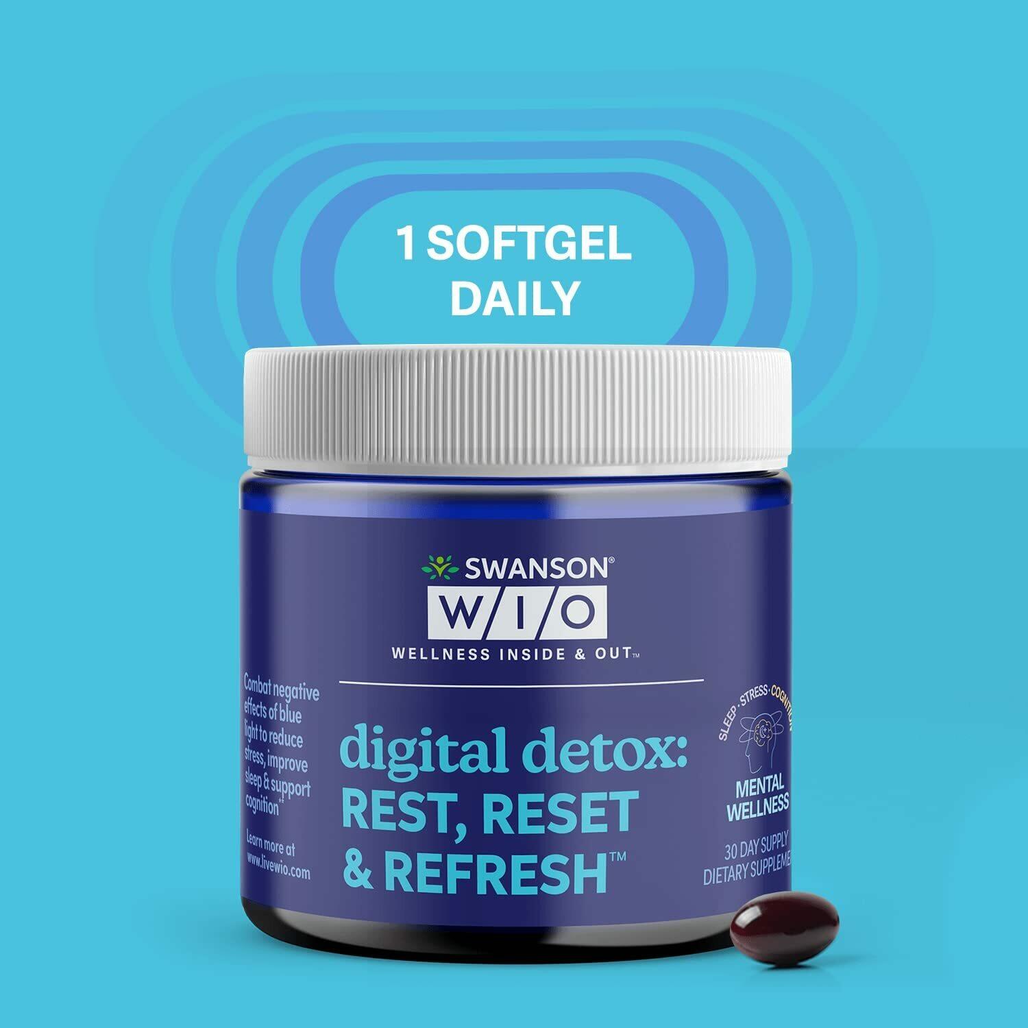 Swanson WIO Digital Detox: Rest, Reset & Refresh Sleep Better, Blue Light