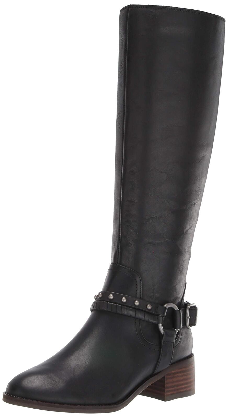 Lucky Brand Women's KARESI Equestrian Boot, Storm, 5.5 M US