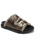 Aerosoles Women's Olivia Slide Sandal, BROWN SNAKE, 8