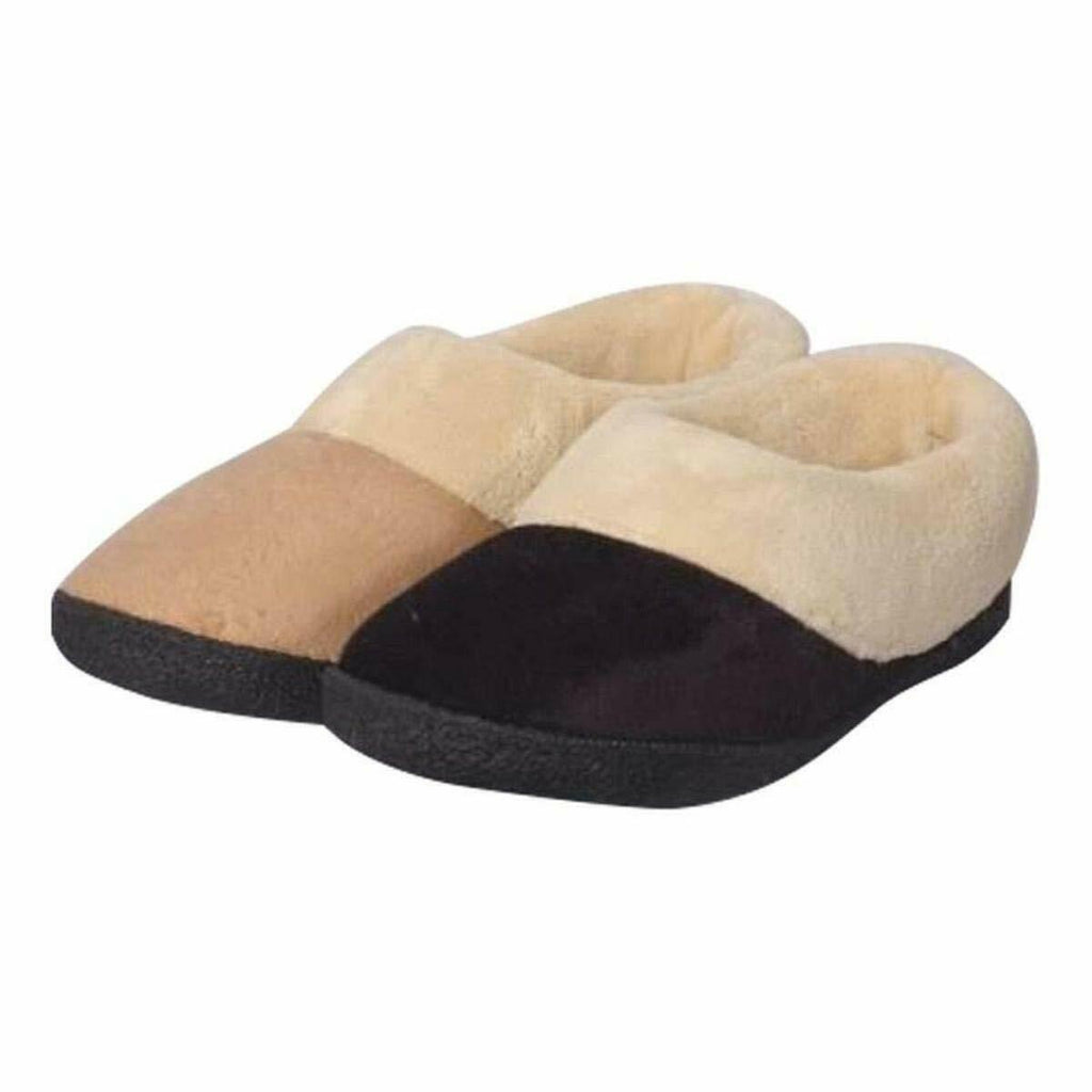 Stay Warm Apparel Memory Foam Heated Slipper With Rechargeable Battery, Black,