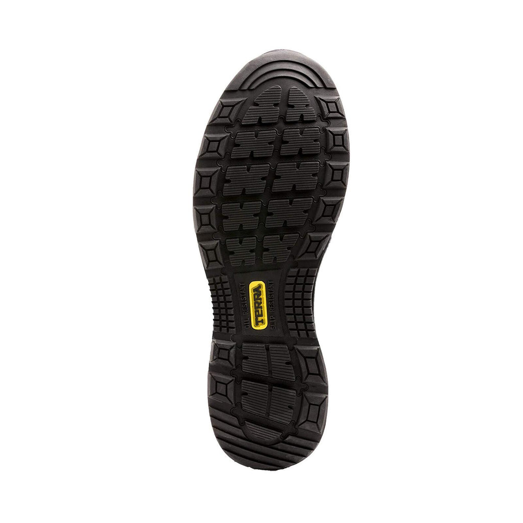 Terra Men's Rebound Composite Toe Work Shoe, Black/White, 11 Medium US