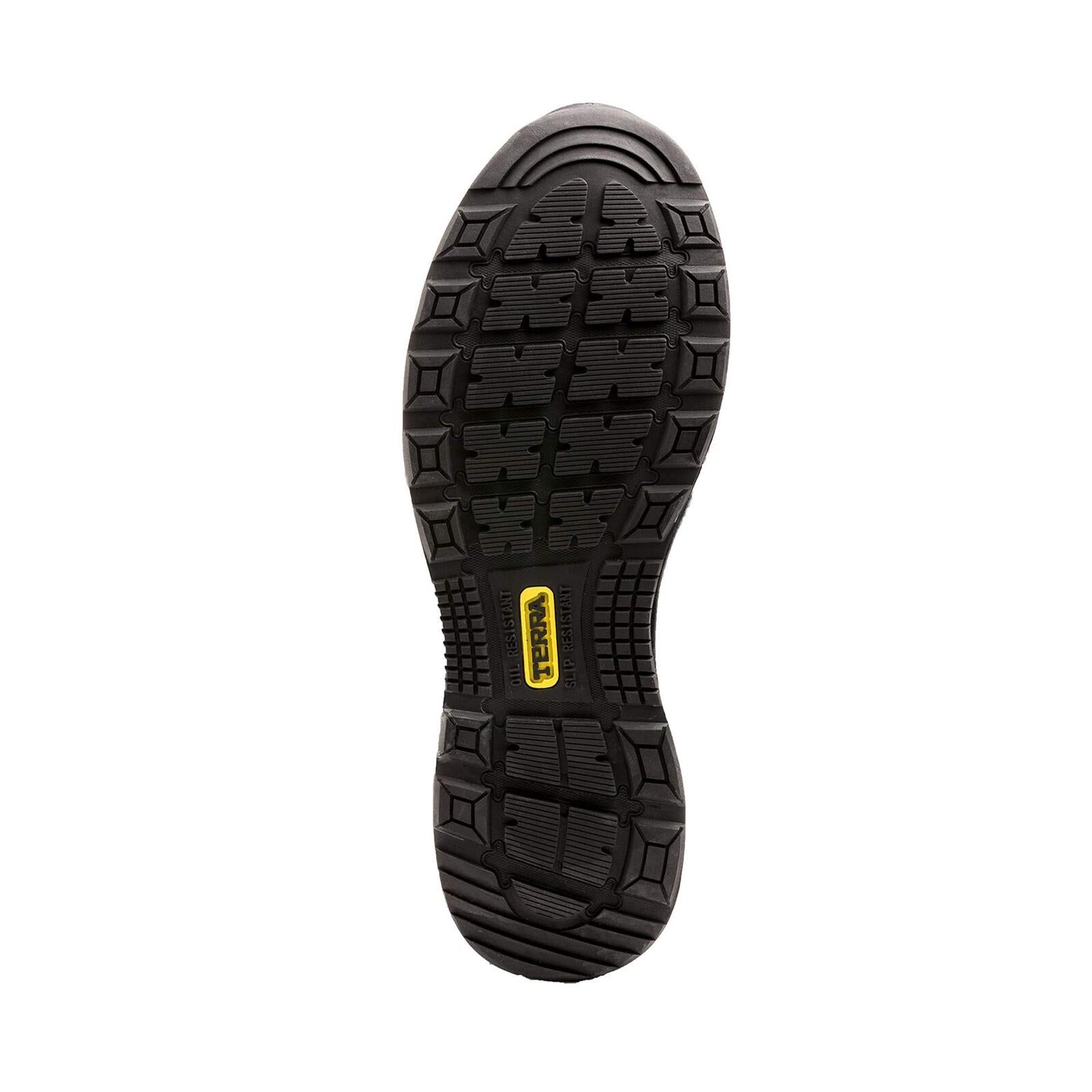 Terra Men's Rebound Composite Toe Work Shoe, Black/White, 11 Medium US