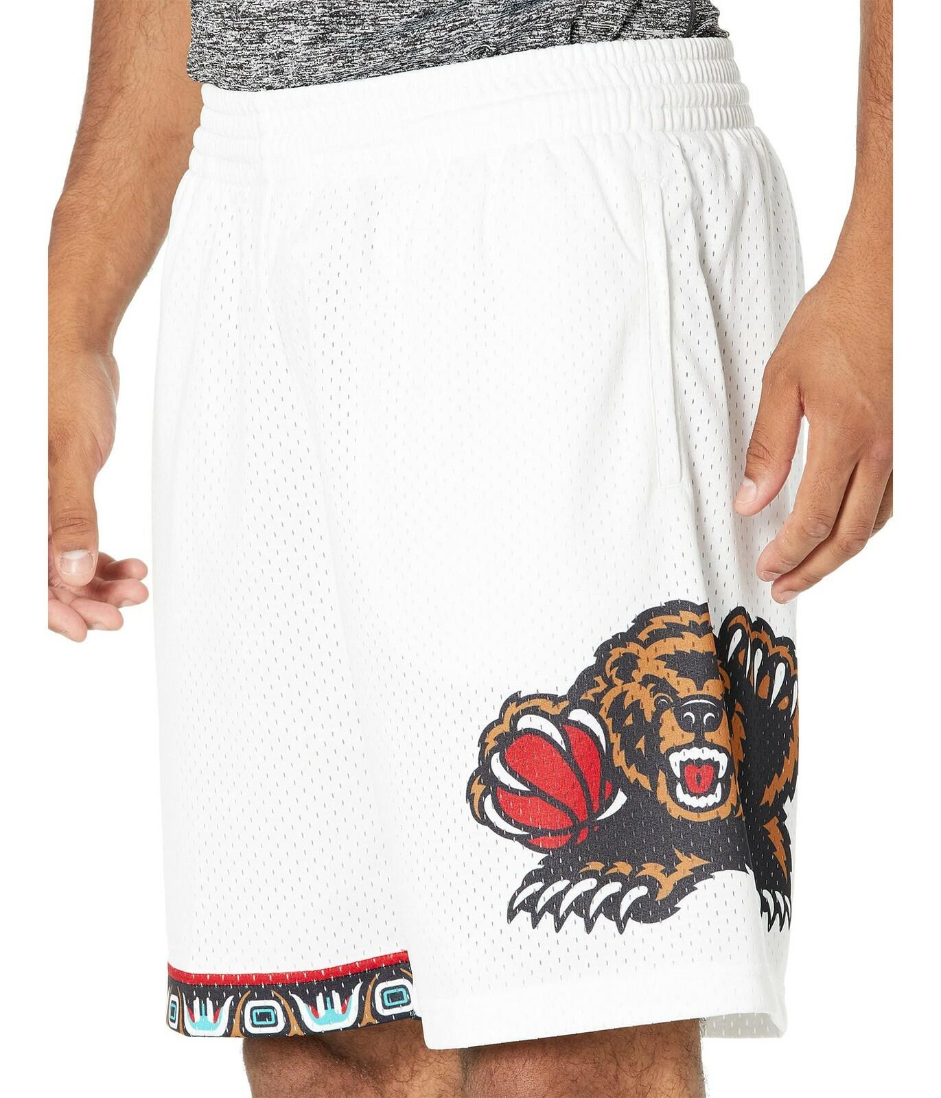Mitchell & Ness Vancouver Grizzlies Mens 1998-99 White Swingman Shorts (as1,