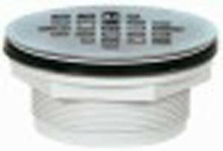 Sioux Chief 828-2 2" PVC No-Caulk Stainless Steel Shower Drain Strainer, No Size