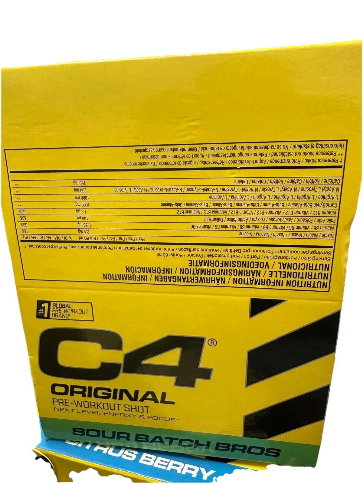Cellucor C4 Original Pre-Workout Shots 12x60ml