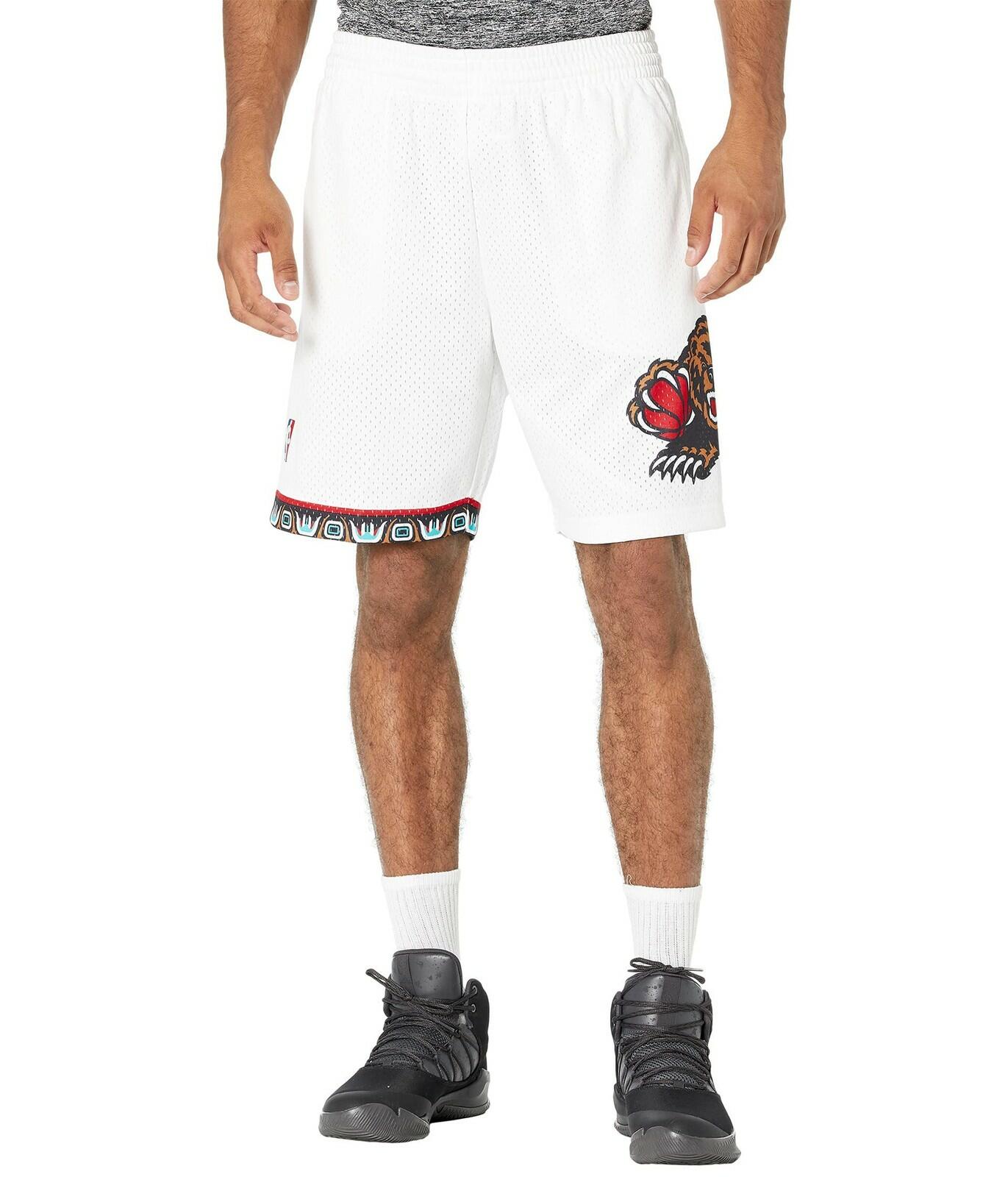 Mitchell & Ness Vancouver Grizzlies Mens 1998-99 White Swingman Shorts (as1,