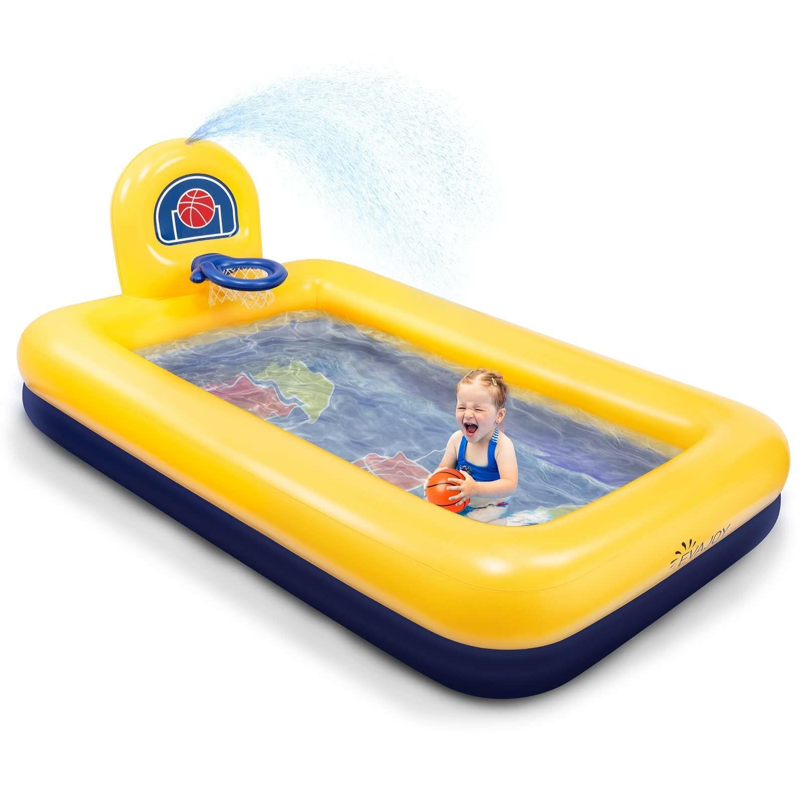 Kiddie Pool, Evajoy Inflatable Kids Pool, Summer Water Party Inflatable Pool for
