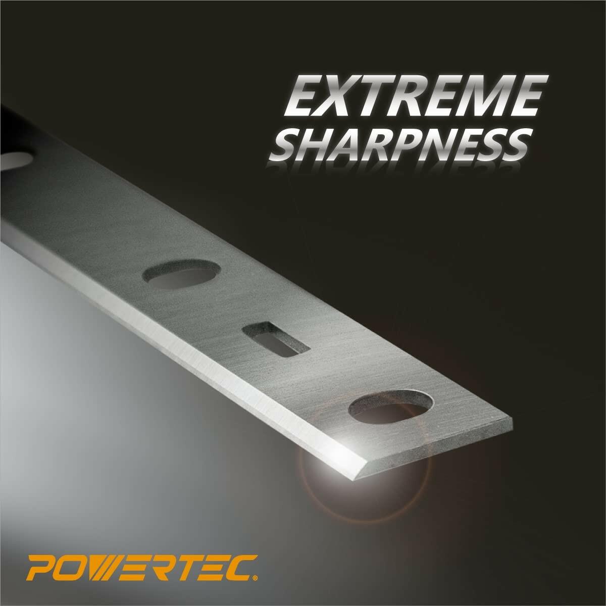 POWERTEC 6 Inch Jointer Blades for Grizzly G0612 Jointer, Set of 2 (148013)
