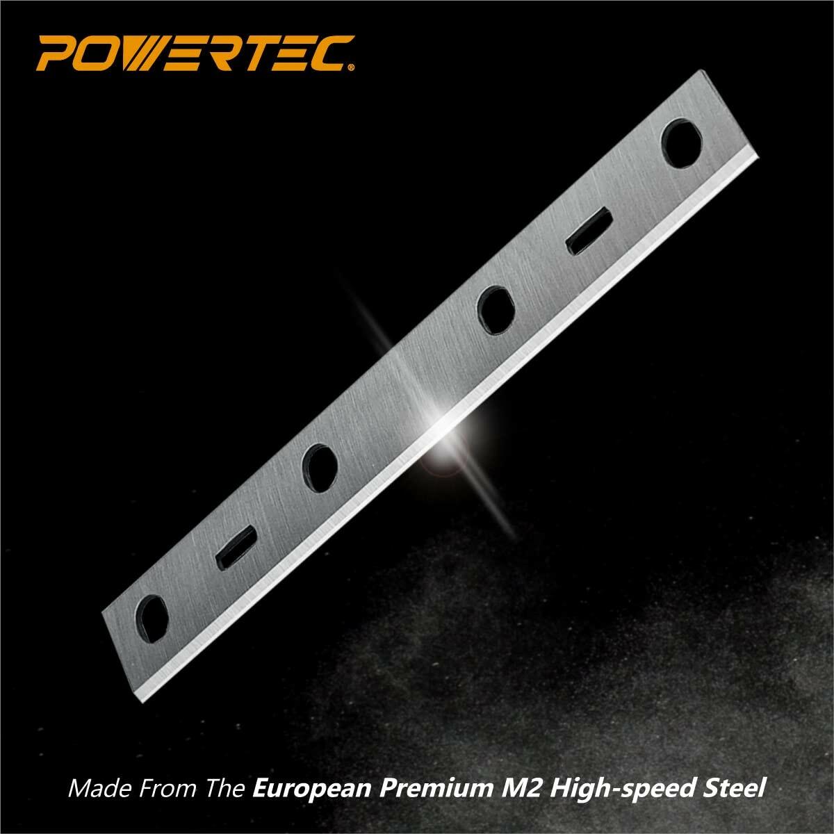 POWERTEC 6 Inch Jointer Blades for Grizzly G0612 Jointer, Set of 2 (148013)
