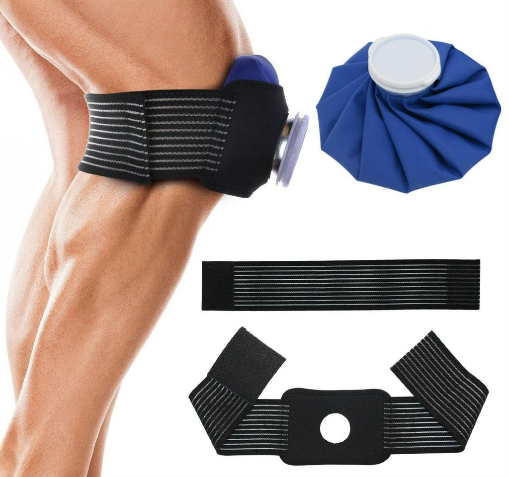 3-Size Refillable Ice Bags No-Leak Waterproof Cold Packs w/ Adjustable Wrap &