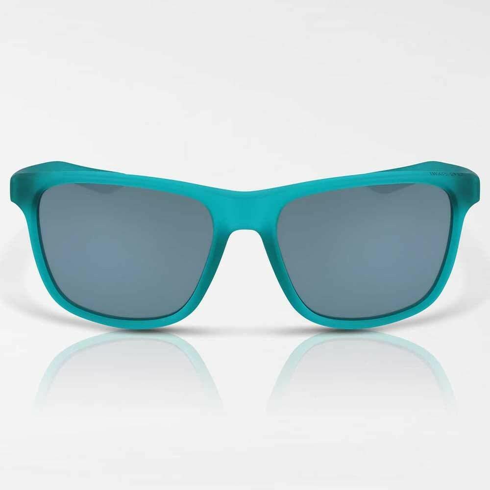 Nike EV0990-340 Flip Sunglasses Matte Clear Jade Frame Color, Grey with Silver