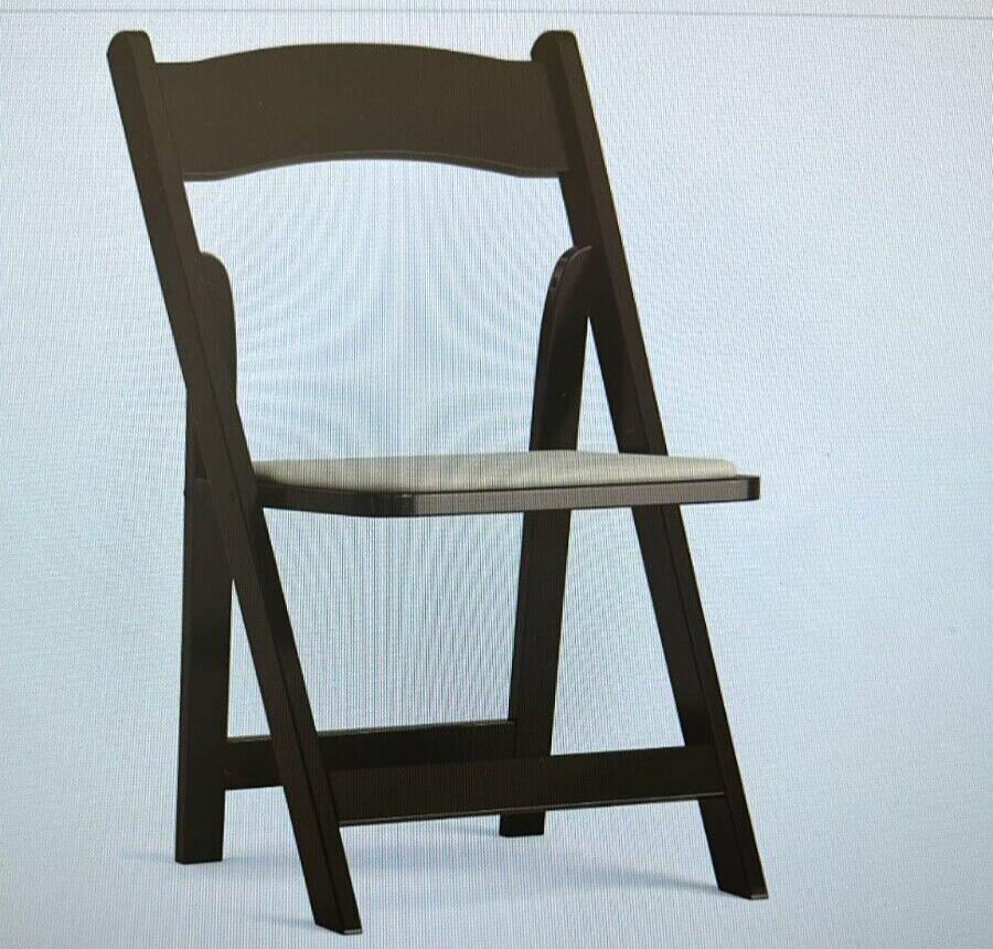 Flash Furniture HERCULES Series Fruitwood Wood Folding Chair with Vinyl Padded S