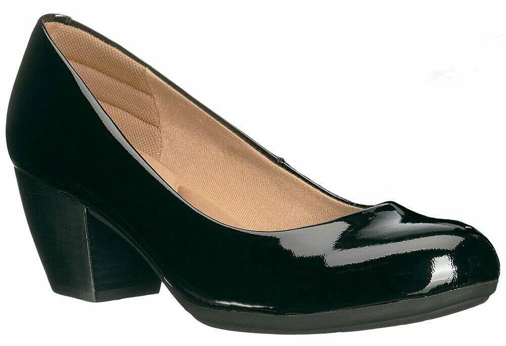 Comfortiva Amora Black Goat Patent 10 WW (EE)