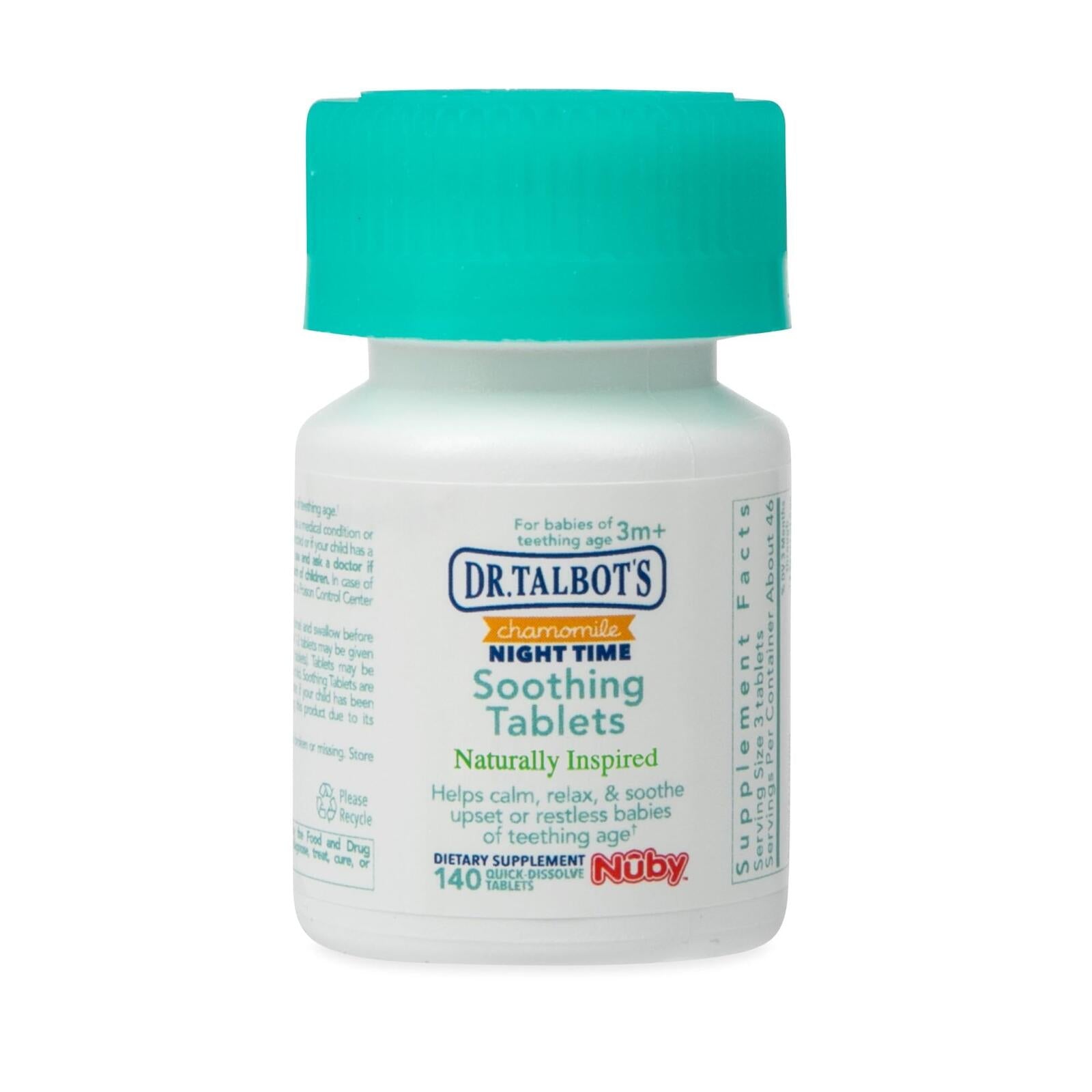 Dr. Talbot's Night Time Chamomile Soothing Tablets, Naturally Inspired, Quick