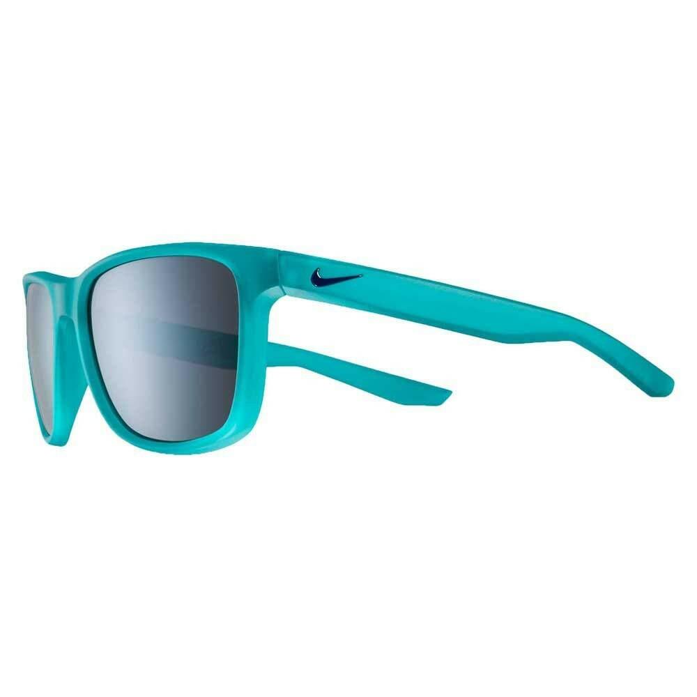 Nike EV0990-340 Flip Sunglasses Matte Clear Jade Frame Color, Grey with Silver