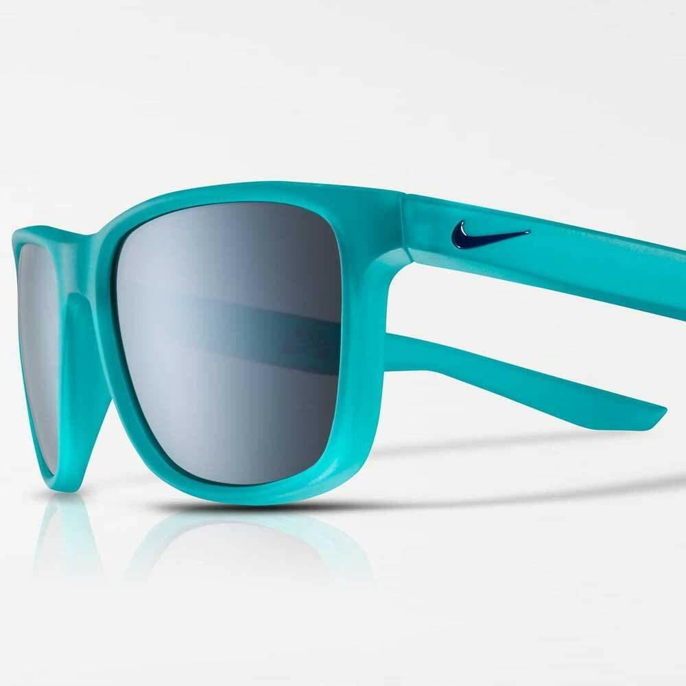 Nike EV0990-340 Flip Sunglasses Matte Clear Jade Frame Color, Grey with Silver
