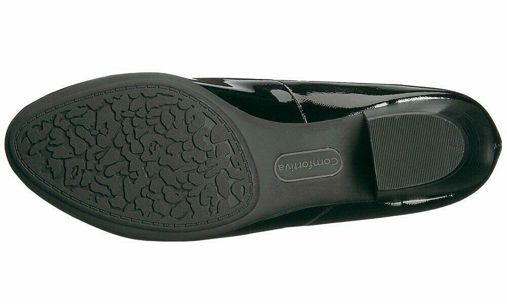 Comfortiva Amora Black Goat Patent 10 WW (EE)