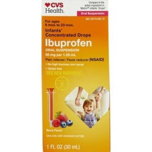 2pc Cvs Health Infant Ibuprofen Drops 6-23months Berry Flavor