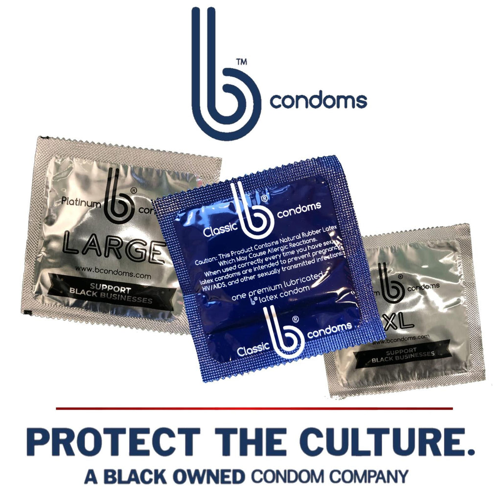 B Condoms - Platinum Large - Vegan Friendly - Odorless - Large Size - 12 Count