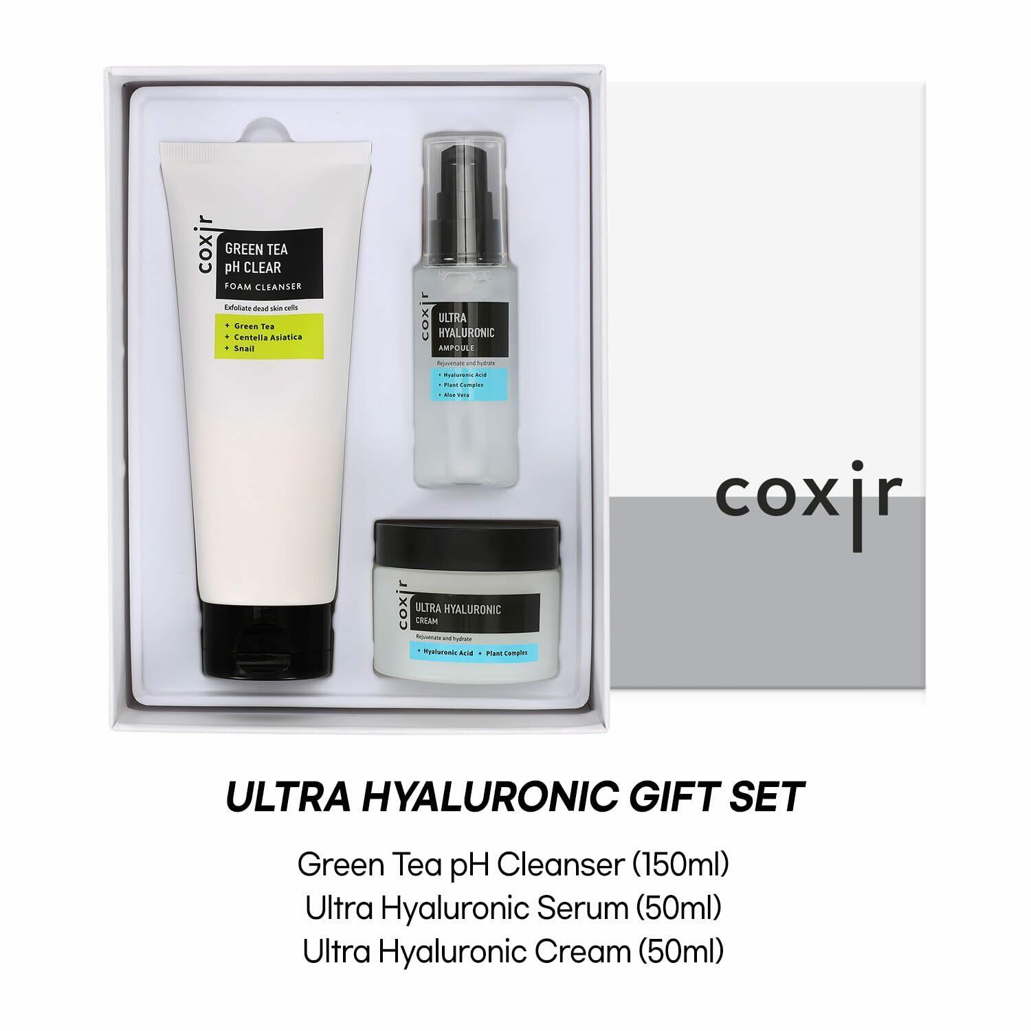 coxir ULTRA HYALURONIC GIFT SET/ /Gift Set Birthday present / Foam