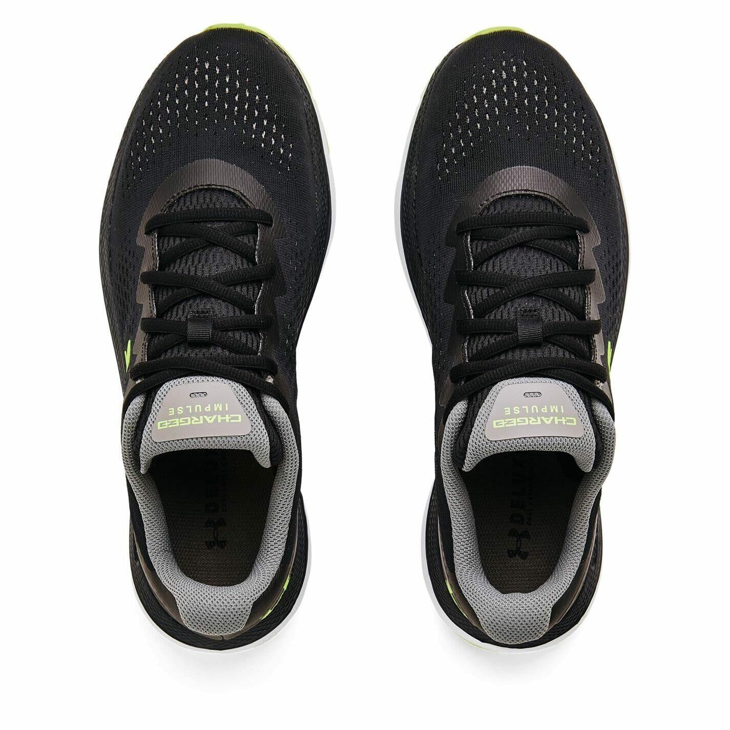 Under Armour Men's Charged Impulse 2 Running Shoe, Black (003)/Concrete, 11