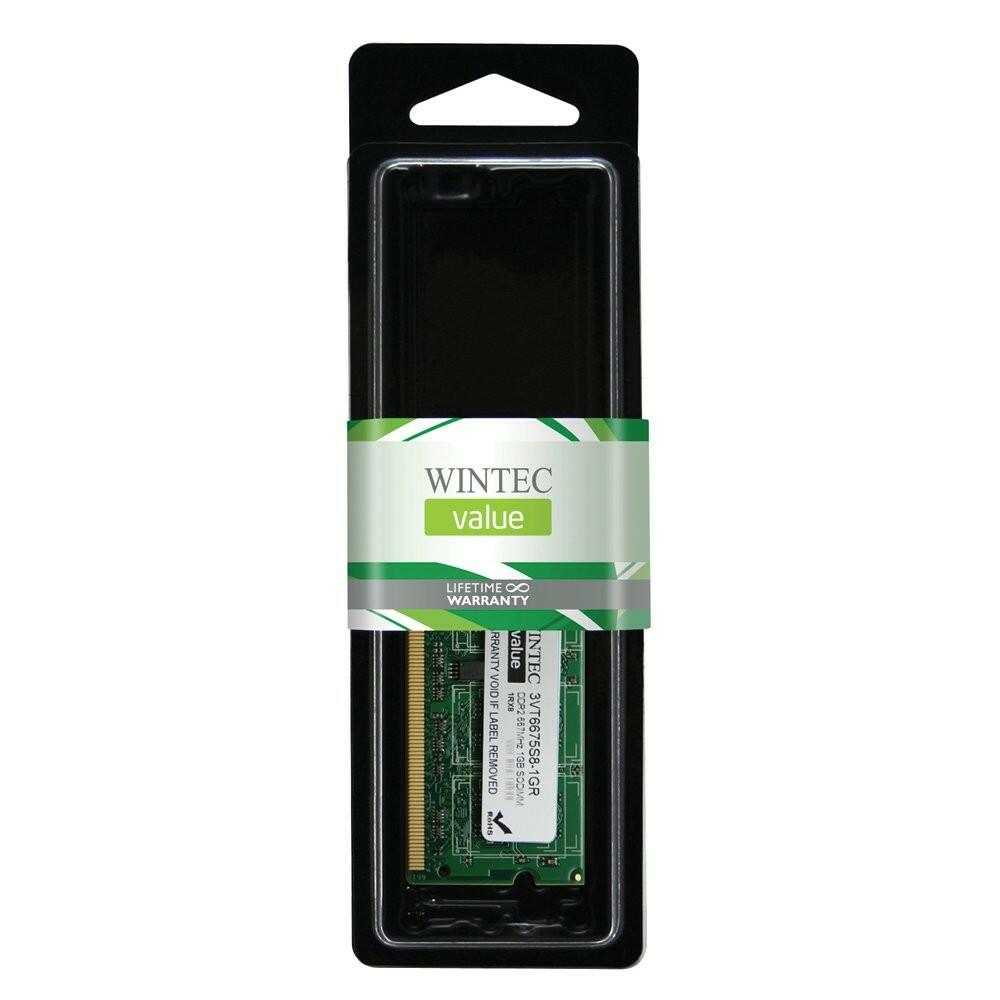 Wintec Value MHz 1GB SODIMM Retail 1Rx8 1 Not a Kit (Single) DDR2 667 (PC2 5300)