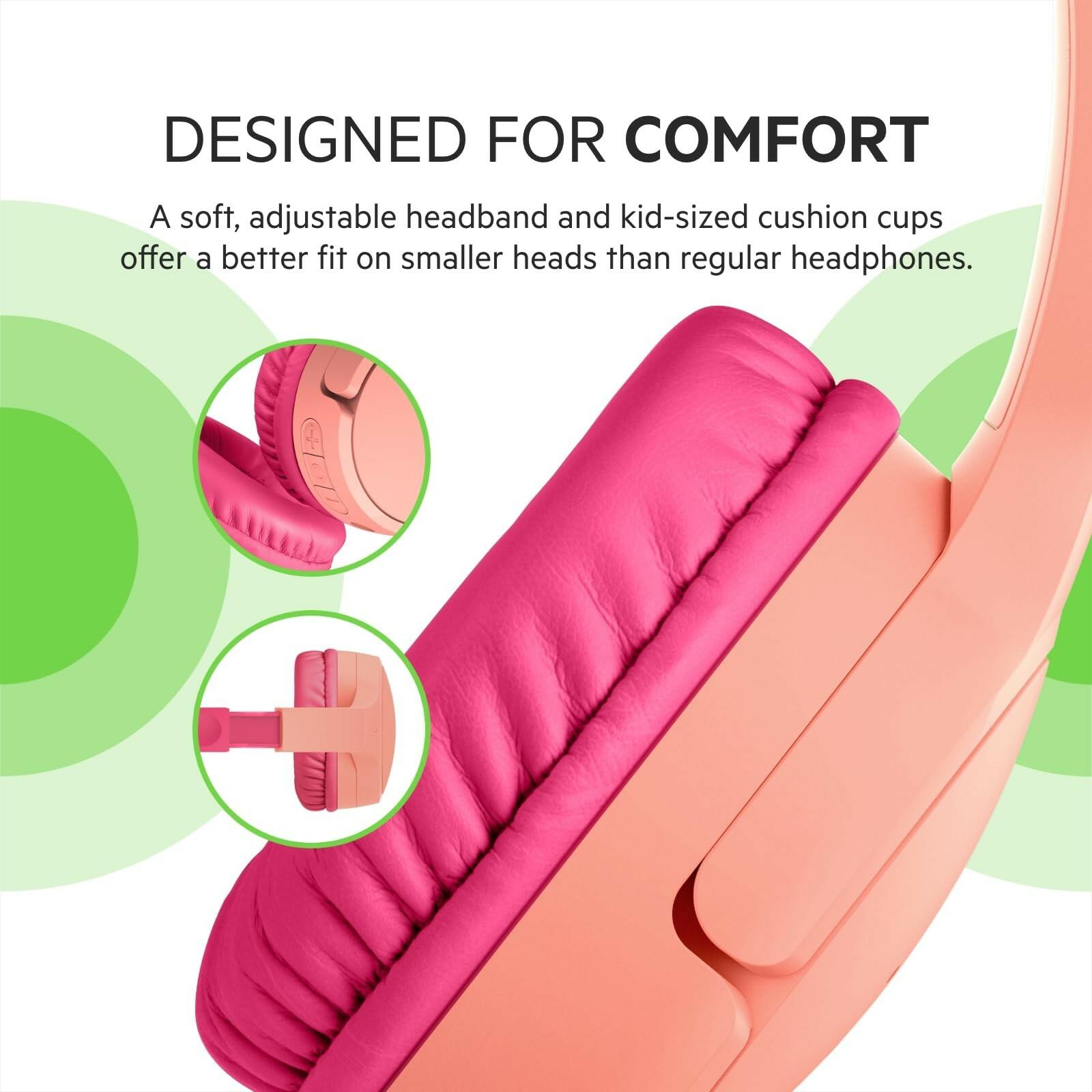 Belkin SoundForm Mini - Wireless Bluetooth Headphones for Kids with 30H Battery
