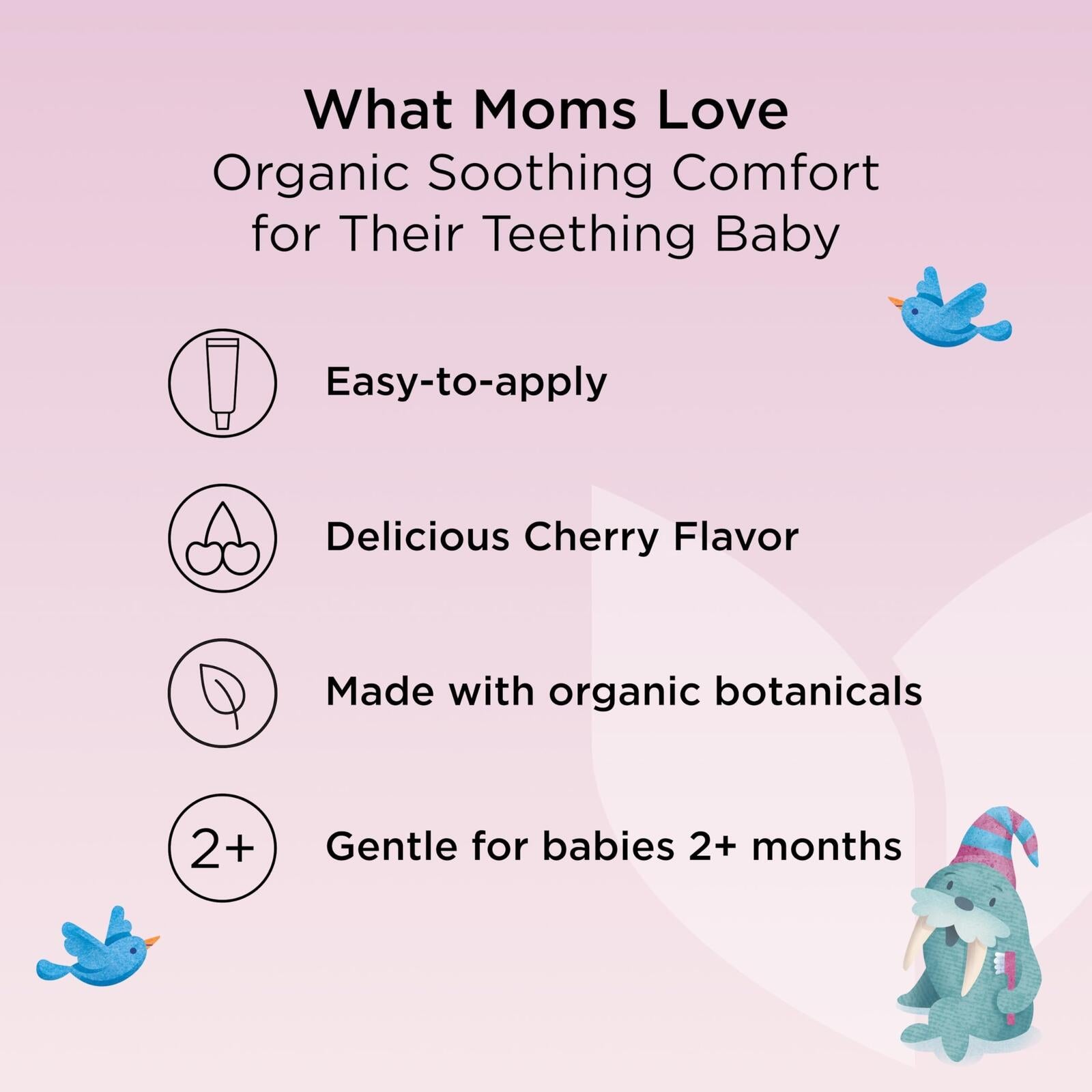 Hyland's Baby Organic Night Oral Soothing Gel, with Chamomile, Calendula, and