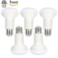 (Pack of 5, Warm White) ZHUY 8W R20 Non-dimmable LED Flood Light Bulb, ETL