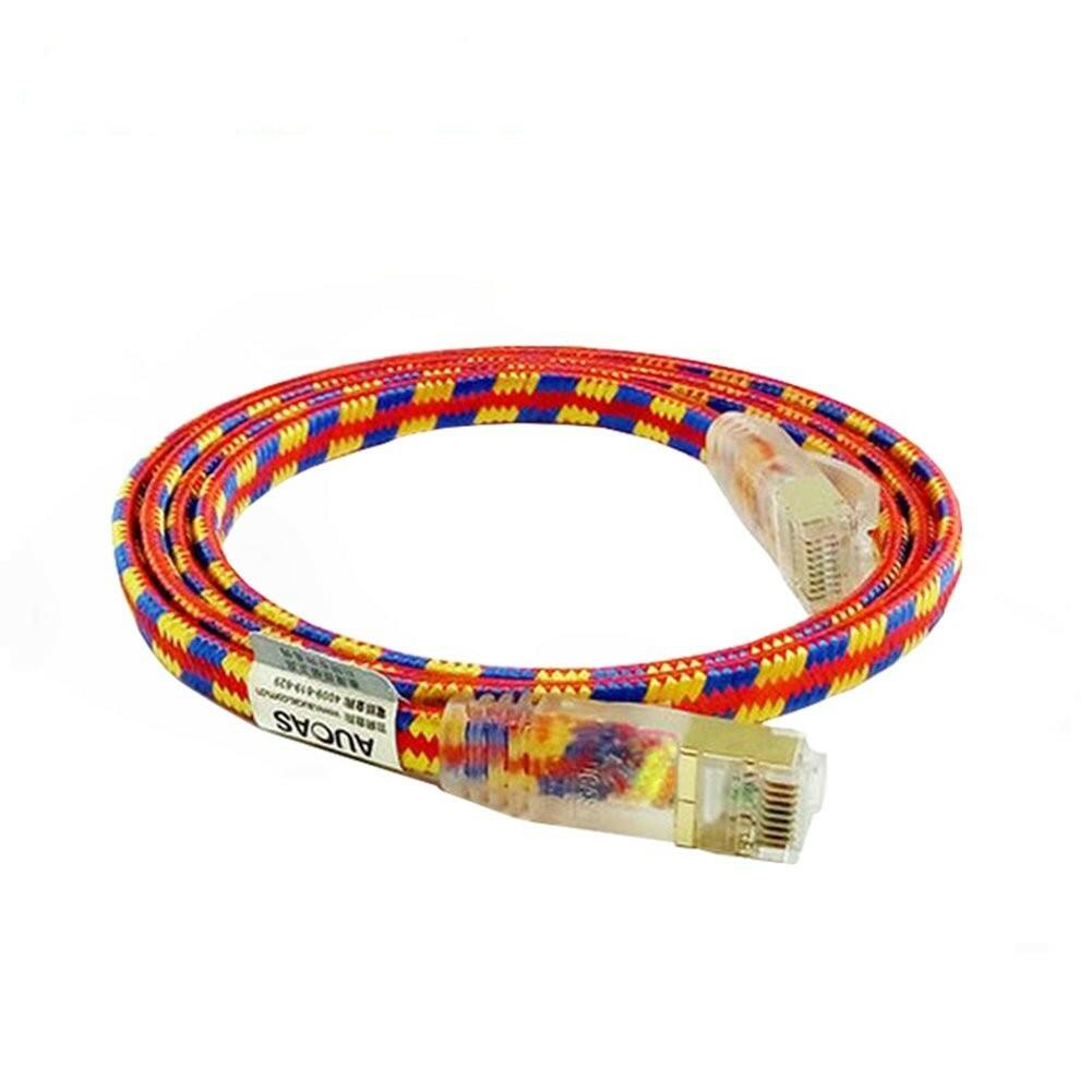 CAT7 Ethernet Cable Ultra-Slim, High Speed (10Gigabit 600MHz) Braided Shielded