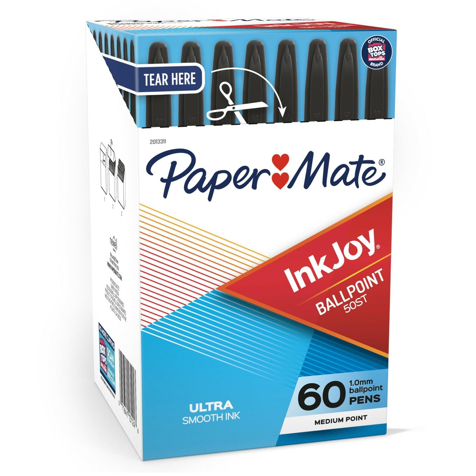 Paper Mate® InkJoy 50ST Stick Ballpoint Pens, Medium Point, 1.0 mm, Clear