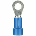 Install Bay Vinyl Terminal Ring Connector 16/14 Gauge #8 100 PackBlue - BVRT8