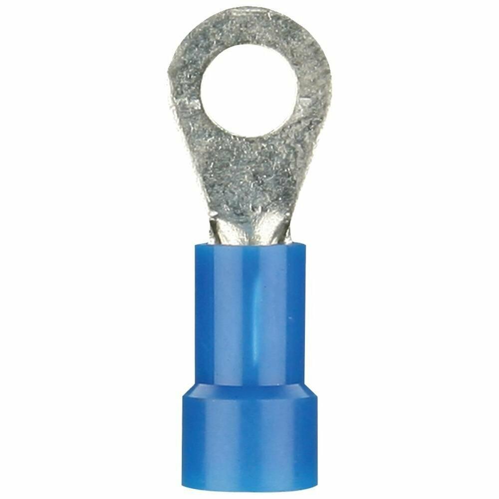 Install Bay Vinyl Terminal Ring Connector 16/14 Gauge #8 100 PackBlue - BVRT8