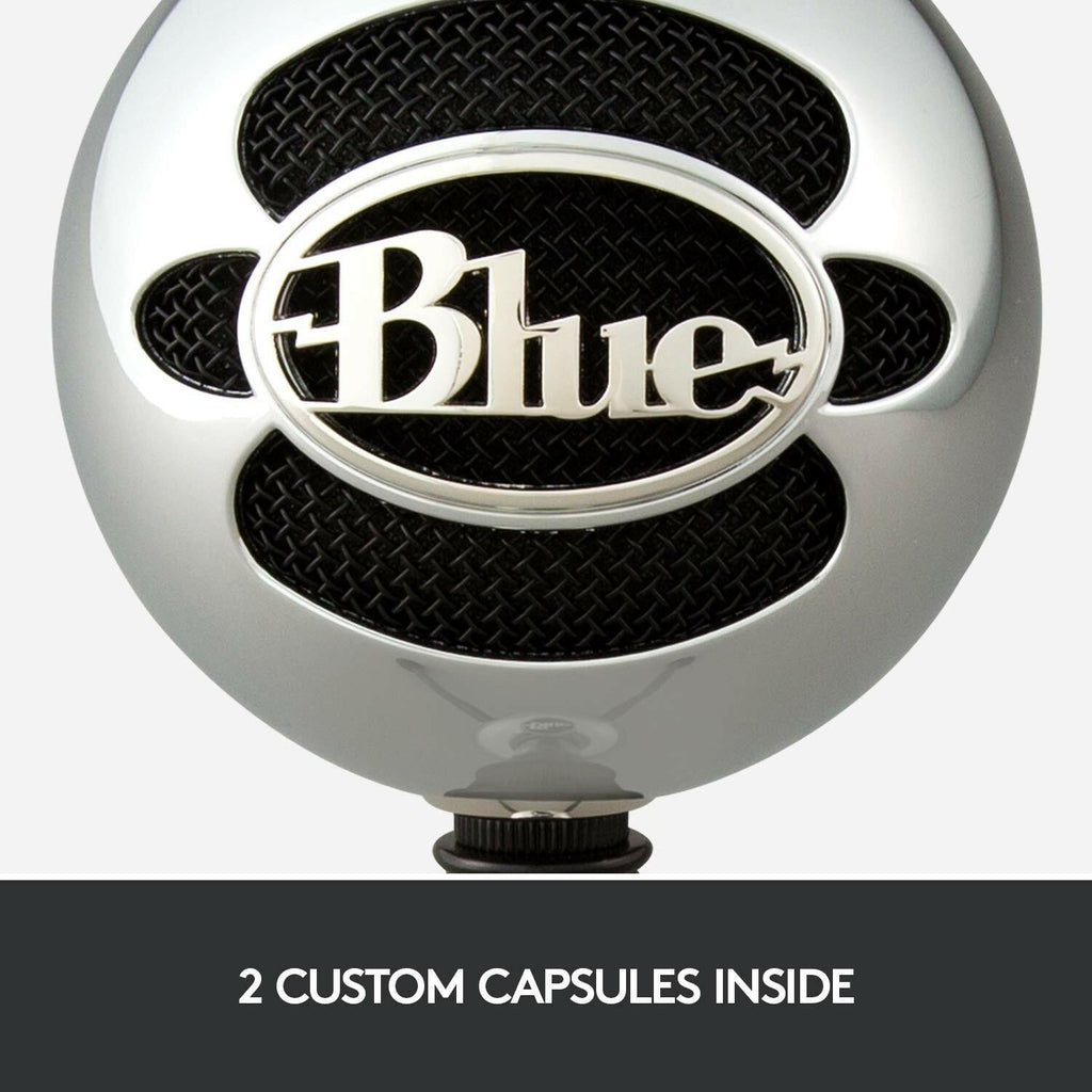 Logitech for Creators Blue Snowball USB Microphone for PC, Mac, Gaming,
