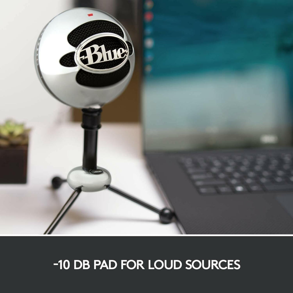 Logitech for Creators Blue Snowball USB Microphone for PC, Mac, Gaming,