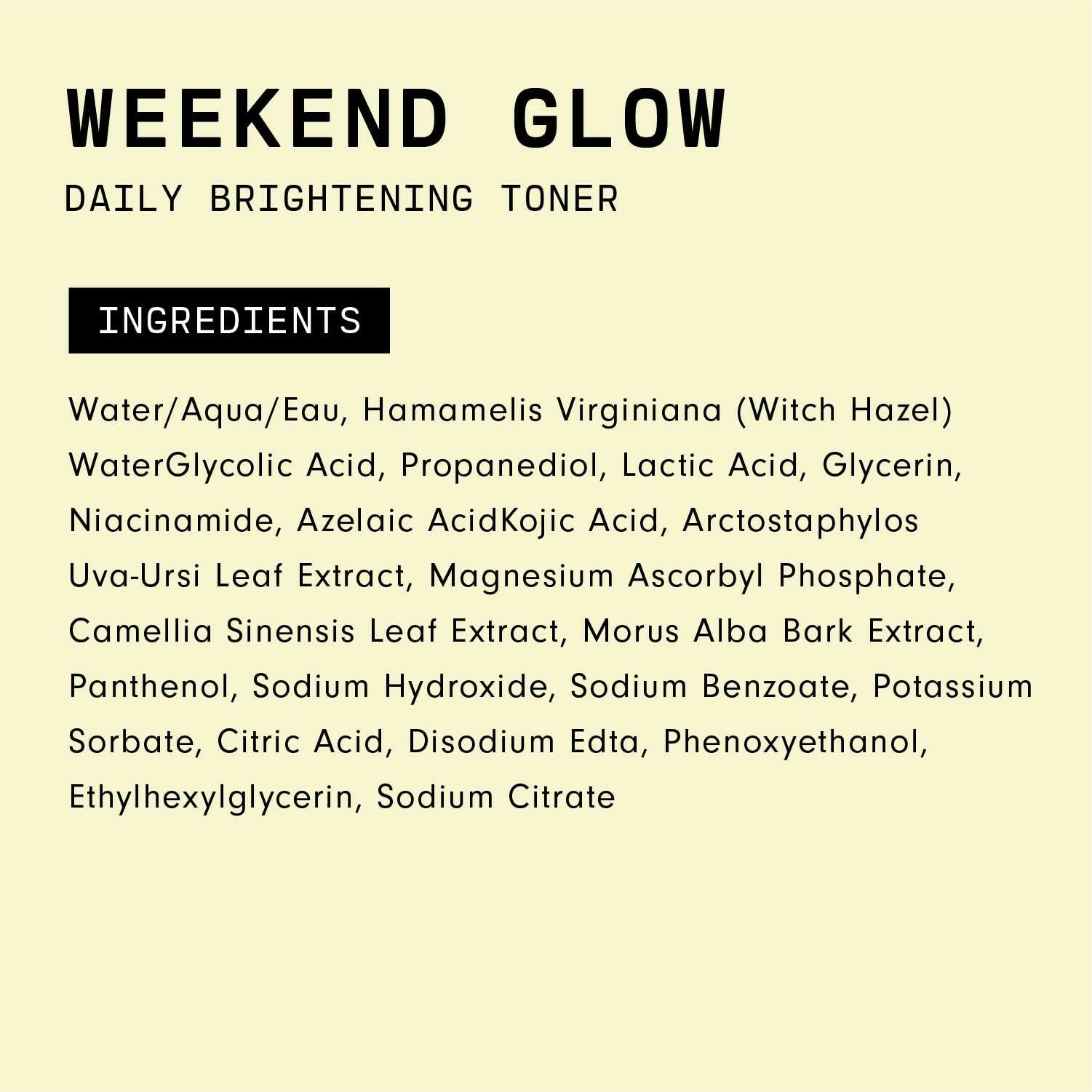 Versed Weekend Glow Daily Brightening AHA Liquid Exfoliant - Exfoliating