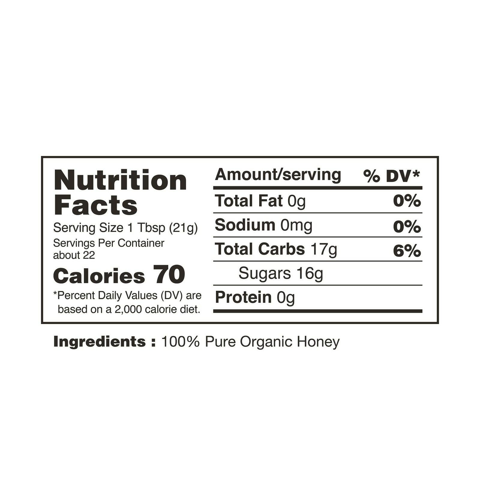 Nature Nate’s 100% Pure Raw & Unfiltered Organic Honey; Product of Brazil and