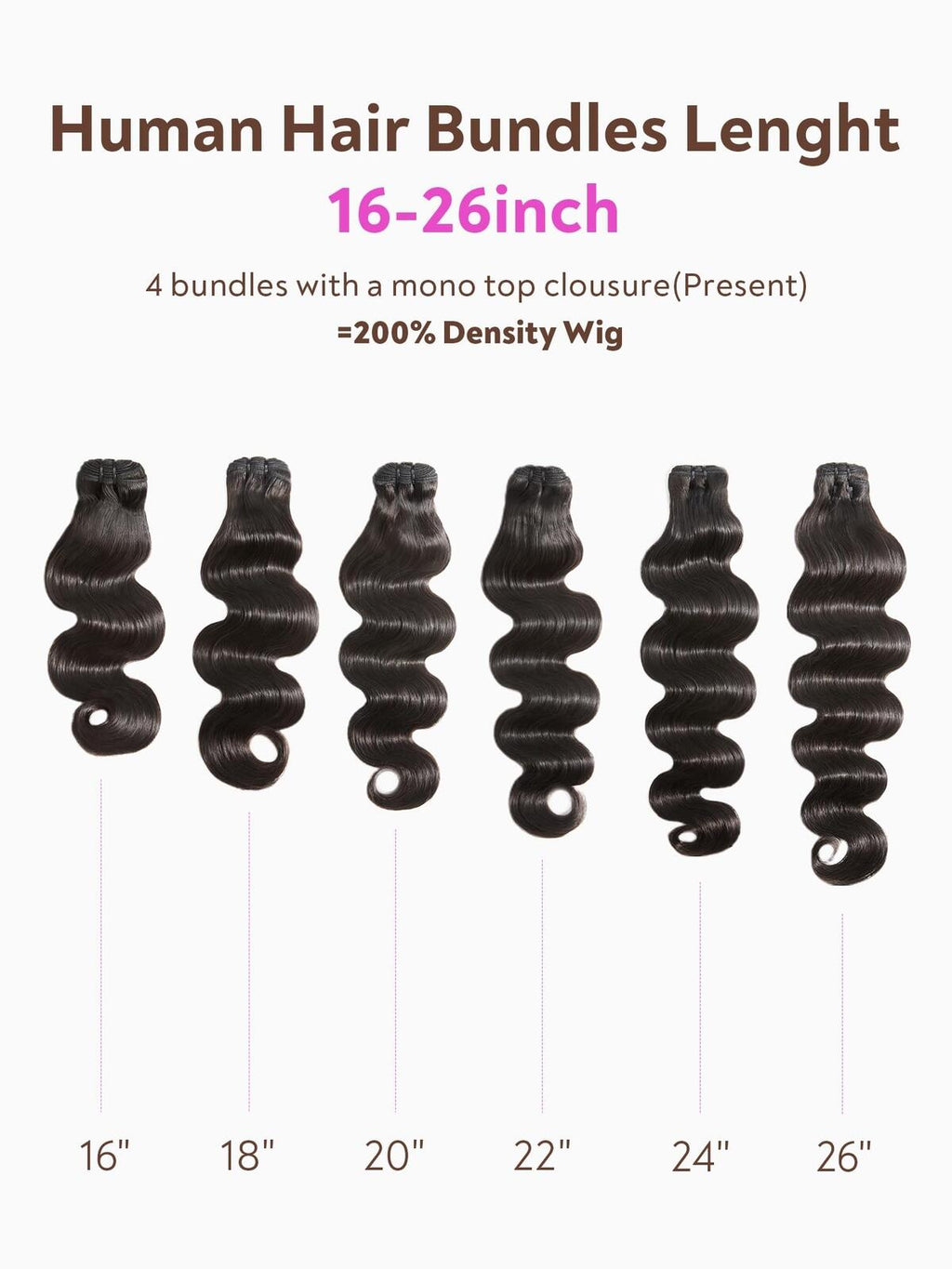 Body Wave Bundles Human Hair Human Hair Extensions Natural Brazilian Virgin U...