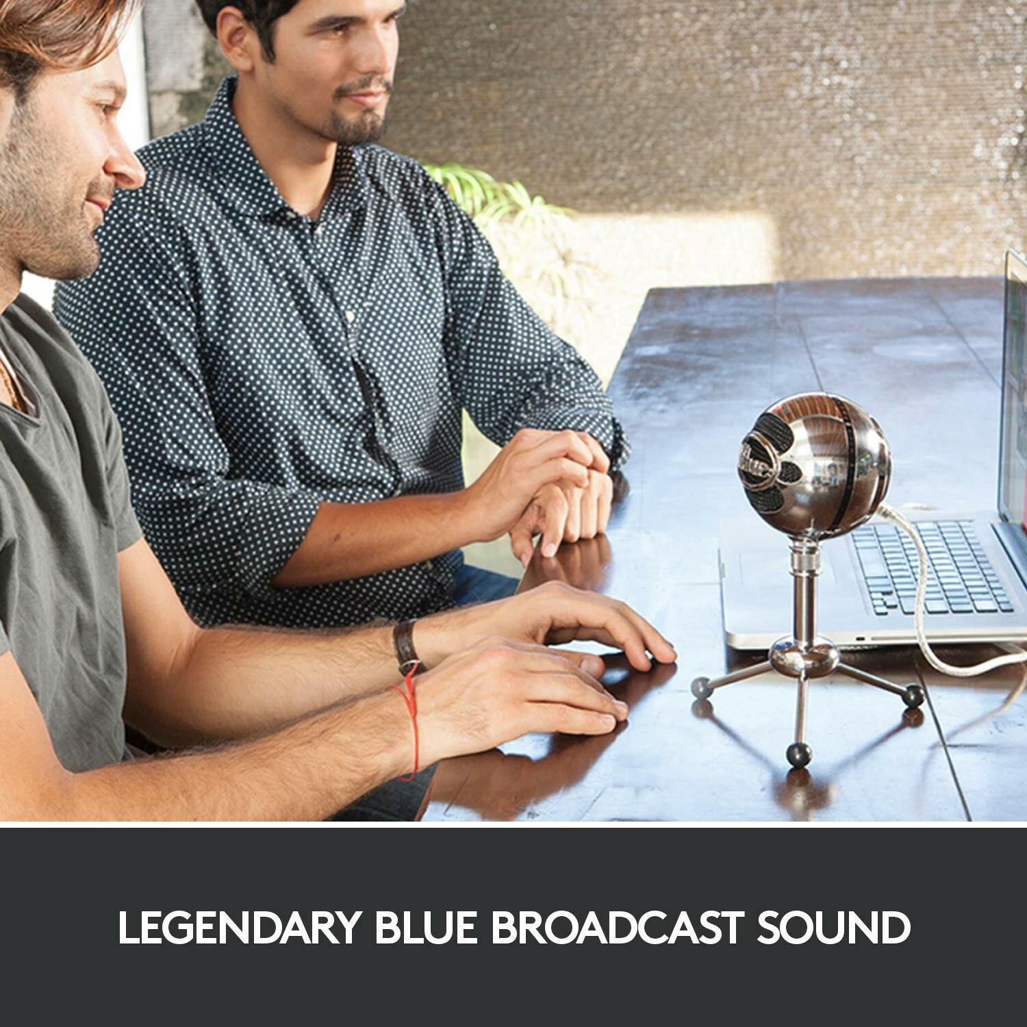 Logitech for Creators Blue Snowball USB Microphone for PC, Mac, Gaming,