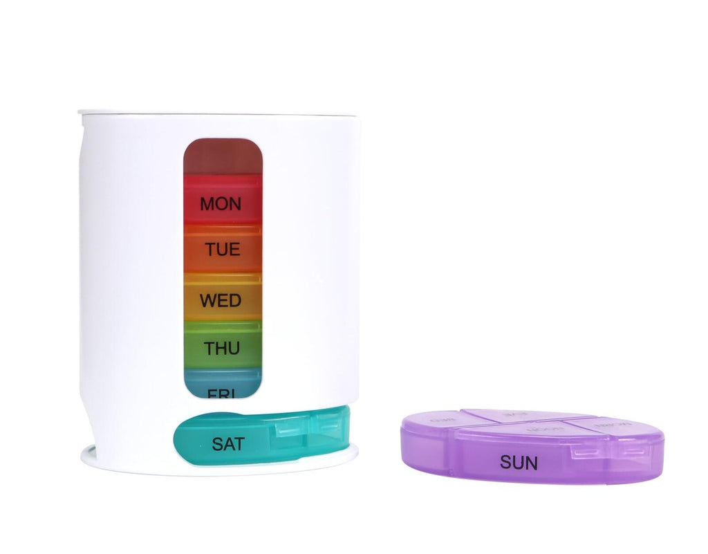 Weekly Pill Organizer 7 Day Four Time A Day Pill Case Morn/NOON/EVE/Bed Large