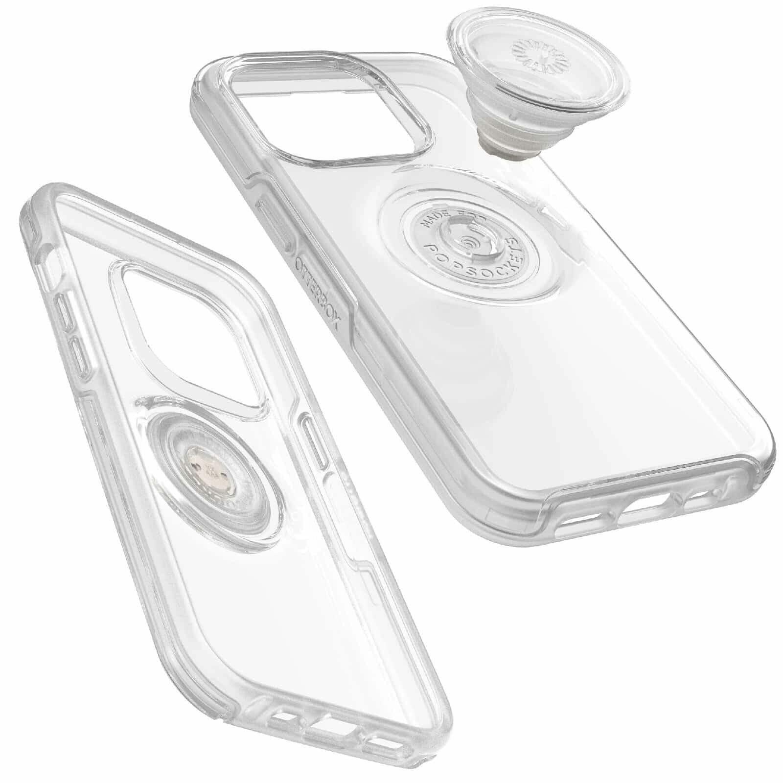 OTTERBOX Apple iPhone 14 Pro Otter + Pop Symmetry Series Clear Case - Clear Pop