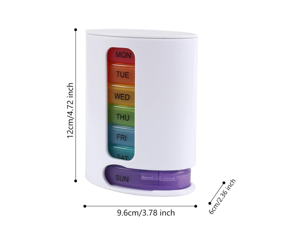 Weekly Pill Organizer 7 Day Four Time A Day Pill Case Morn/NOON/EVE/Bed Large