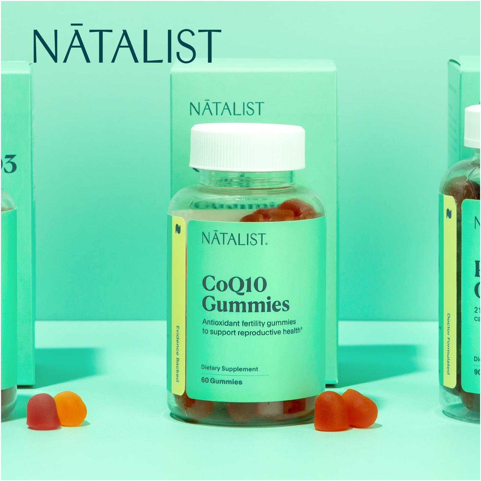 NATALIST CoQ10 Gummies Daily Fertility Vitamin Powerful Antioxidant Defense &