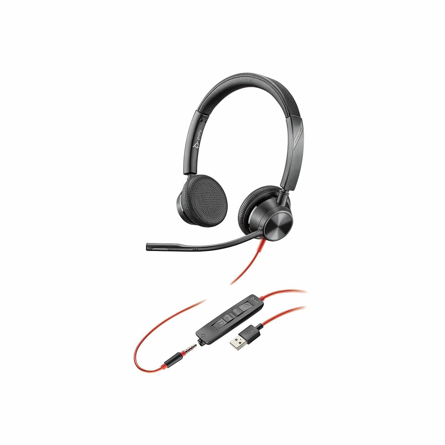Plantronics Poly - Studio P5 Webcam with Blackwire 3325 Headset Kit Polycom -