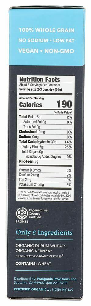 Patagonia Provisions Pasta Roc Fusilli 12 OZ